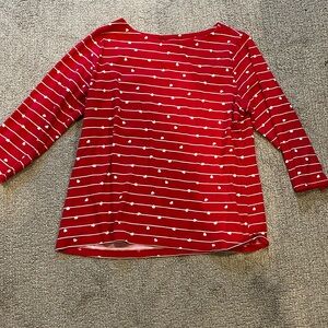 Liz Claiborne heart shirt